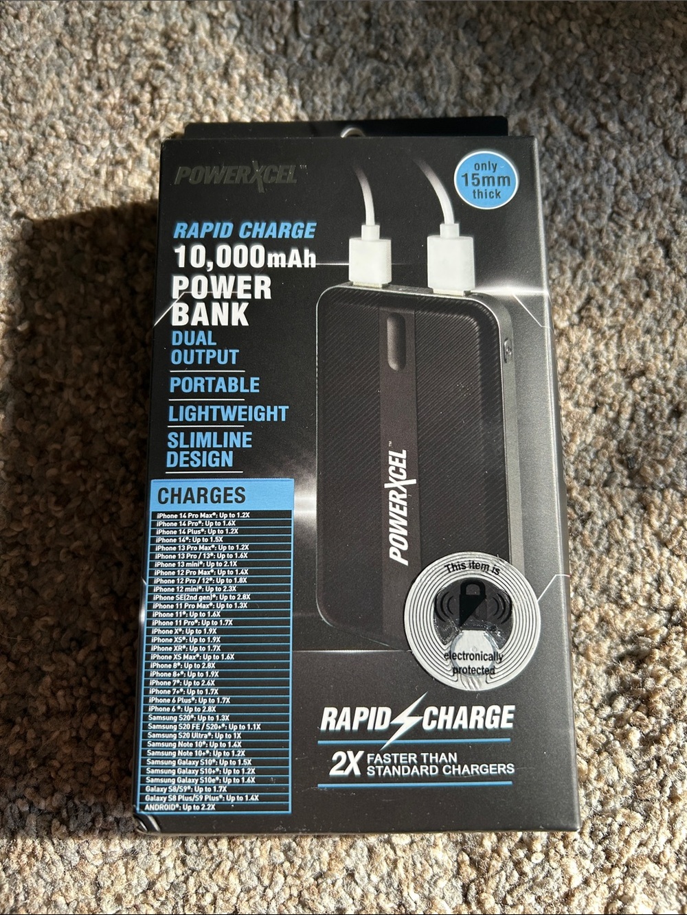 Power Bank Rapid Charge 10,000mAh-Black